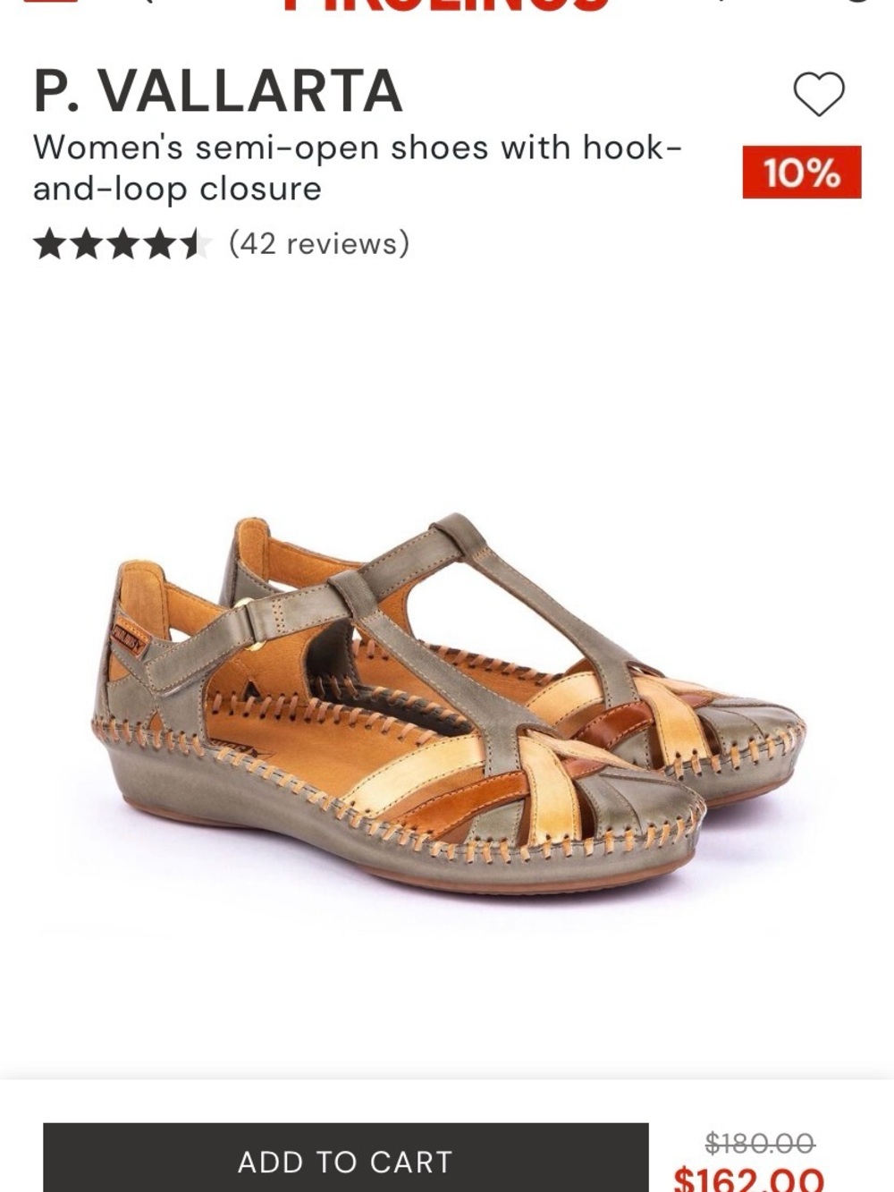 Pikolinos P.Vallarta Sandal Size 39/8.5